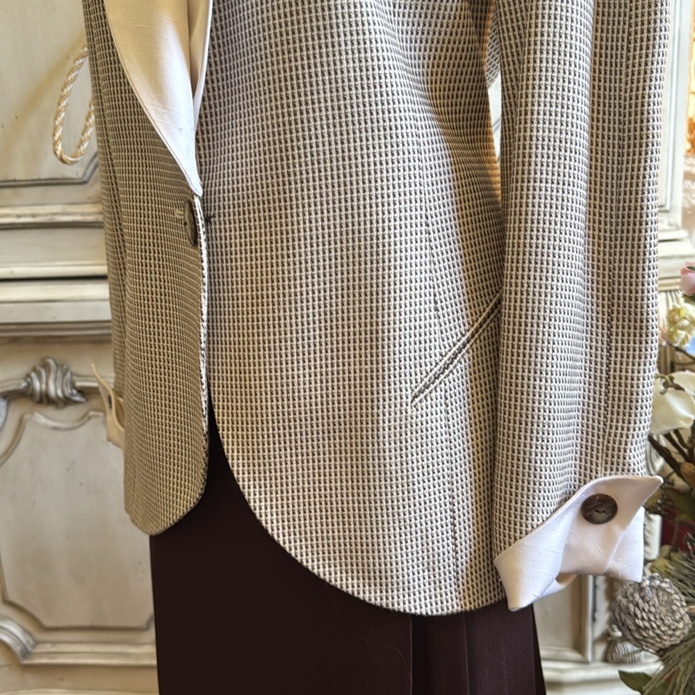 Christian Dior Designer Jacket & Matching Silk Skirt VINTAGE SZ 14 (8) Like New - Picture 6 of 12